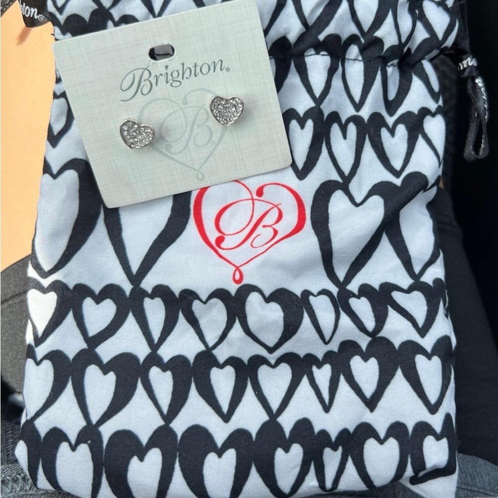 Brighton heart stud earrings